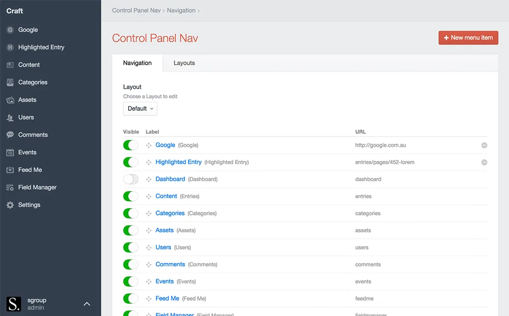 dashboard craft cms dashboard craft cms
