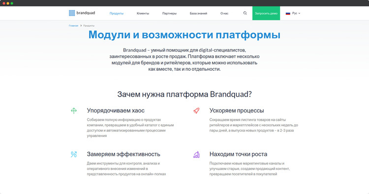 Brandquad возможности